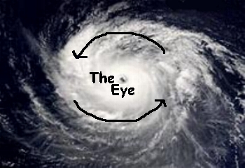 Hurricane eye picture